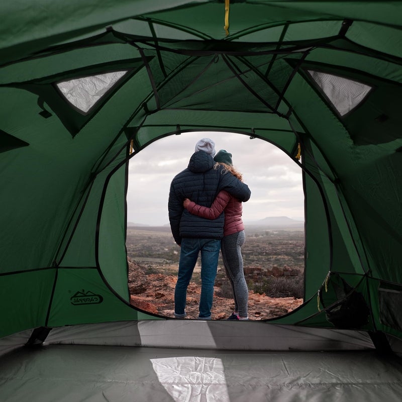 camppal 2-3 Person Backpacking Tent with Double Door 2 Vestibule, Waterproof Windproof Lightweight Easy Set Up 3 Season 2 Man Two Person Tent for Camping, Hiking, Motorcycle, Mountaineering with UPF 50+ - Image 5